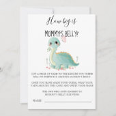 Cute Dinosaur Peony Quelle est la taille des carte (Devant)