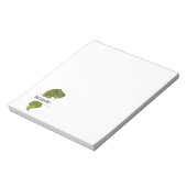 Cute Dinosaur Personalized Notitieblok (Gedraaid)