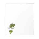 Cute Dinosaur Personalized Notitieblok (Voorkant)