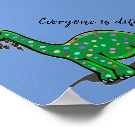 Cute Dinosaur Poster (Hoek)