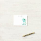 Cute Dinosaur RAWR Persoonlijk Post-it® Notes (Op bureau)