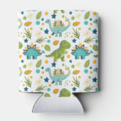 Cute Dinosaur Rex Seamless Pattern Name  Blikjeskoeler (Achterkant)