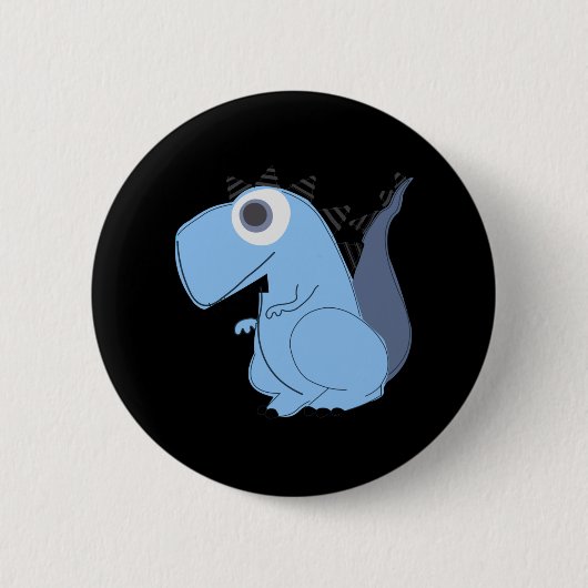 Cute Dinosaur Ronde Button 5,7 Cm (Voorkant)