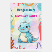 Cute Dinosaur sauvage garçon Bonne fête d'annivers (Recto)