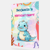 Cute Dinosaur sauvage garçon Bonne fête d'annivers (Angle)