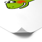 Cute dinosaur - stegosaurus poster (Hoek)