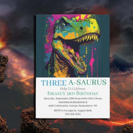 Cute Dinosaur T-Rex Thema Jurassic World Kaart