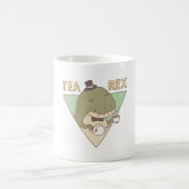 Cute Dinosaur Tea Rex Trex Pun Koffiemok (Center)