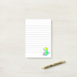 Cute Dinosaur verliest Waterverf Post-it® Notes