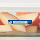 Cute Dinosaur Waterproof Name Set 2 Blue Labels (Aangebracht)