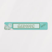 Cute Dinosaur Waterproof Name Set 2 Licht Blauwgro Labels (Design 1)