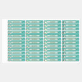 Cute Dinosaur Waterproof Name Set 2 Licht Blauwgro Labels (Vel)