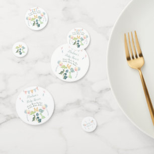 Cute Dinosaur Waterverf Baby shower Confetti