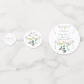 Cute Dinosaur Waterverf Baby shower Confetti (Voorkanten)