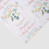 Cute Dinosaur Waterverf Baby shower Personalized Tissuepapier (Detail)
