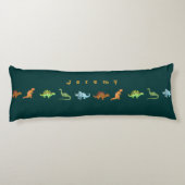 Cute Dinosaures Coussin personnalisé Ajouter votre (Dos)