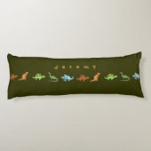 Cute Dinosaures Coussin personnalisé Ajouter votre (Dos)
