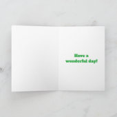 Cute Dinosaures Enfants Nom d'âge Carte d'annivers (Intérieur)