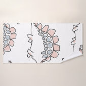 Cute dinosaures sans couture motif (Serviette de bain)