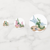 Cute Dinosaurs Baby Birthday Party Decor Confetti (Achterkanten)