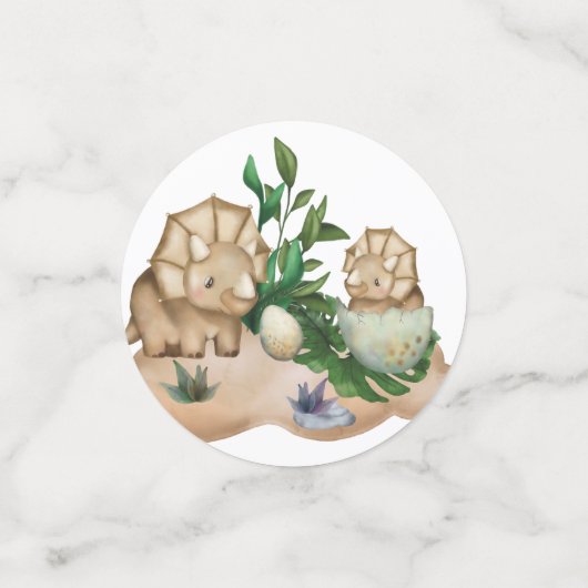 Cute Dinosaurs Baby Birthday Party Decor Confetti (Kleine voorkant)