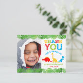 Cute Dinosaurs Birthday Hartelijk dank Bedankkaart (Staand voorkant)