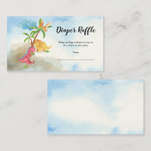 Cute Dinosaurs die Baby shower afspelen Informatiekaartje