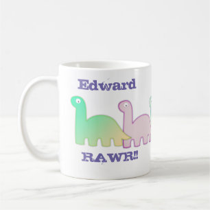Cute Dinosaurs pastel kleurful Koffiemok