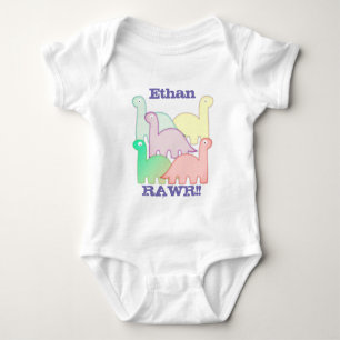Cute Dinosaurs pastel kleurful Romper