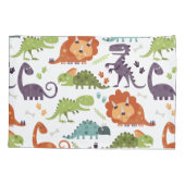 Cute Dinosaurs Pattern Dino Boys Room Kussensloop (Achterkant)