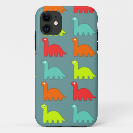 Cute Dinosaurs Pattern iPhone 5 Hoesje (Achterkant)