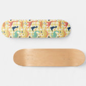 Cute Dinosaurs Pattern Skateboard (Horizontaal)