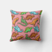 Cute Dinosaurs Pillow voor kinderen Kussen (Achterkant)