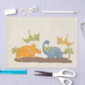 Cute Dinosaurs Prehistorische wilde dieren Tissuepapier (Craft)