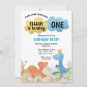 Cute Dinosaurs spelen 1 september Kaart (Voorkant)