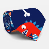 Cute dinosaurs stropdas (Opgerold)