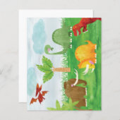 Cute Dinosaurs Wooly Mammoth Brontosaurus (Voorkant / Achterkant)