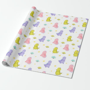 Cute Dinosaurs Wrapping Paper Cadeaupapier