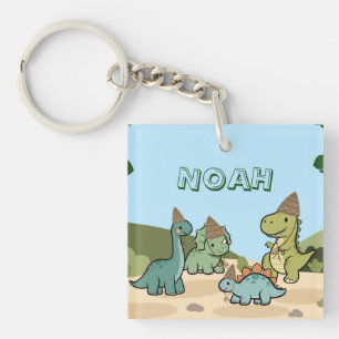 Cute Dinosaurus Sleutelhanger Feest Favor