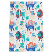 Cute dinosaurussen naadloos patroon medium cadeauzakje (Achterkant)