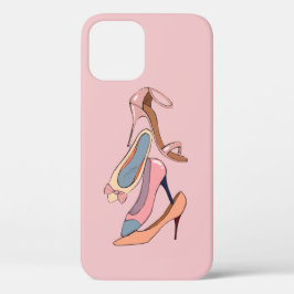 Cute Diva Waterverf Stilettos Girly Glam Hoesje-Ma iPhone 12 Hoesje