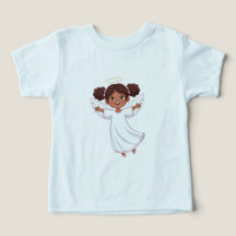 Cute Diverse Petite fille Angel Foi chrétienne