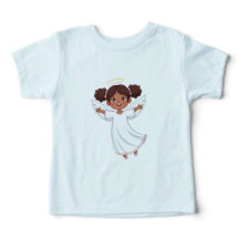 Cute Diverse Petite fille Angel Foi chrétienne