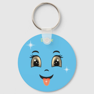 Cute Divine Happy face Sleutelhanger