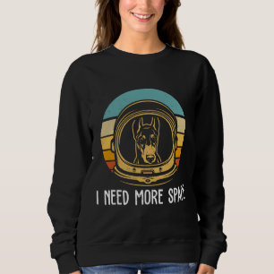 Cute Doberman Astronaut Funny Doberman Fit Trui