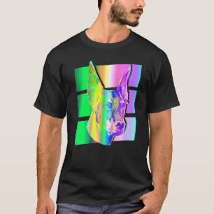 Cute Doberman Dog Colorful Animal T-shirt