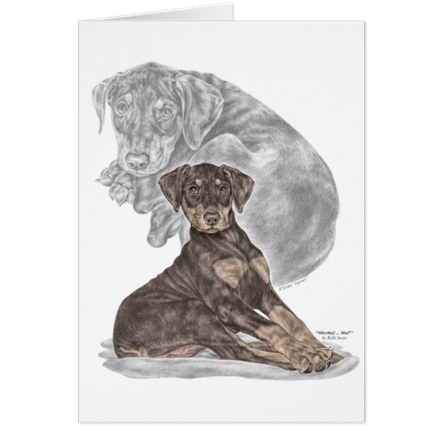 Cute Doberman Pinscher Puppy (Devant)