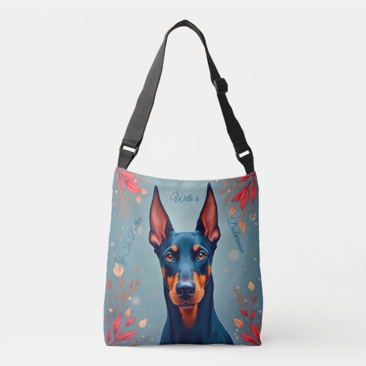 Cute Doberman Pinscher Tote Bag – Matching Pet Lov (Devant)