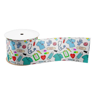 Cute Doctor Nurse Medical Supply Pattern Lint