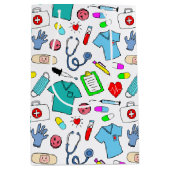 Cute Doctor Nurse Medical Supply Pattern Medium Cadeauzakje (Voorkant)